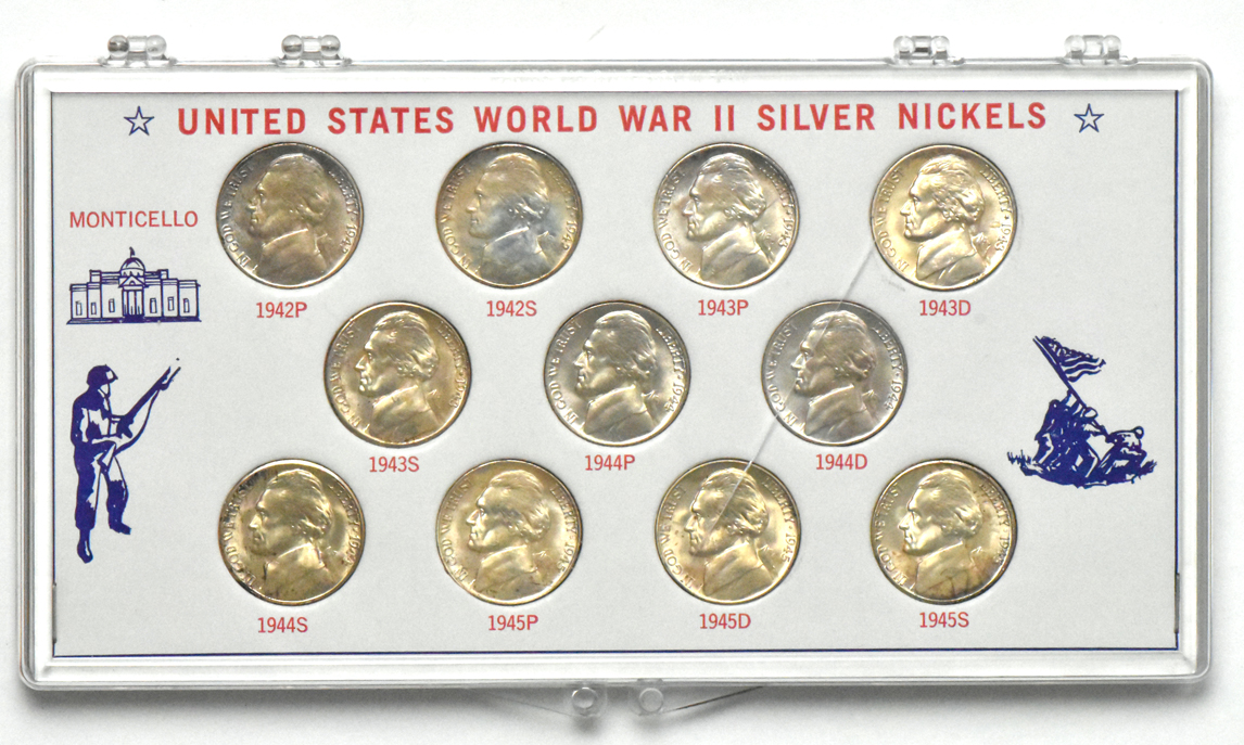 Five War Nickel sets