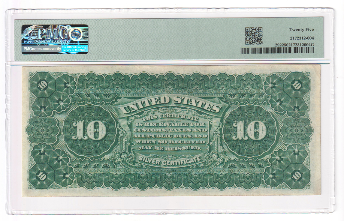 1891 $10 Tombstone Fr# 292 - PMG VF-25