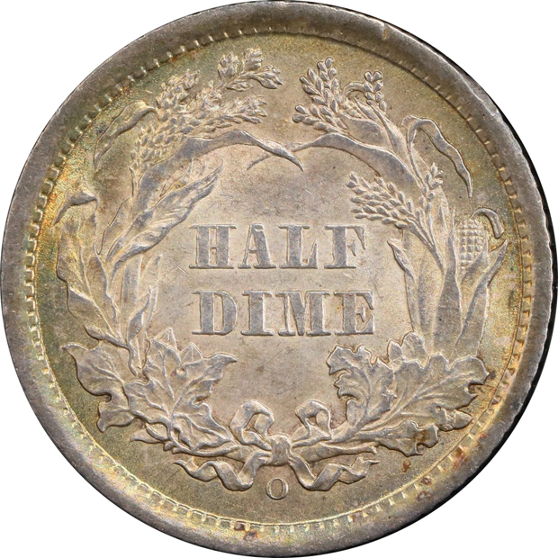 1860-O PCGS UNC details/cleaned