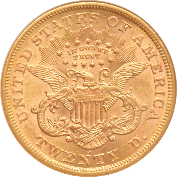 1868-S NGC AU-50 (no line)