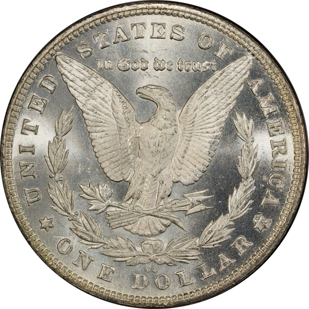 1880-CC 8/High 7 PCGS MS-63