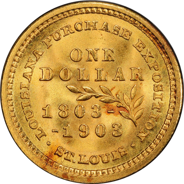 1903 $1 Louisiana Purchase Jefferson PCGS MS-66