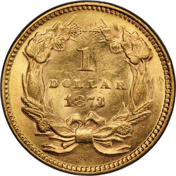 1873 Open 3 PCGS MS-62