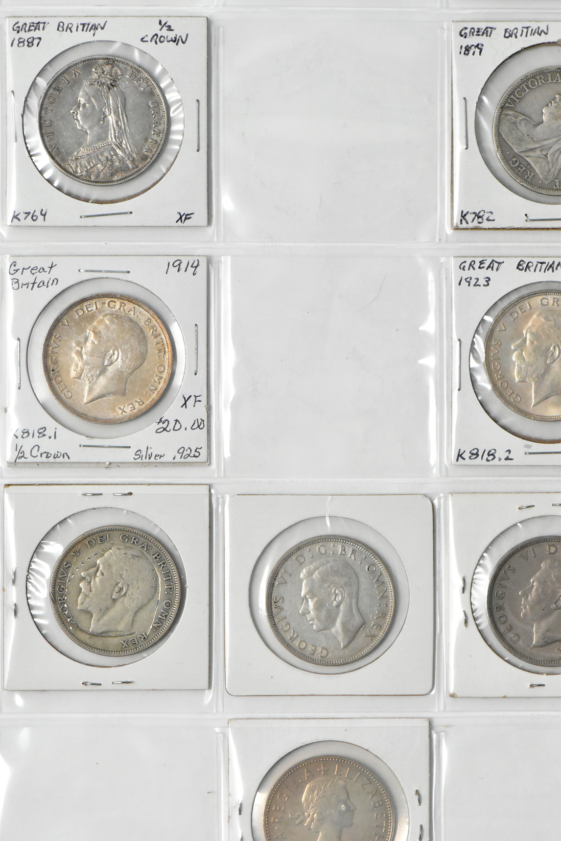 Great Britain - Large group of Great Britain coinage in a binder