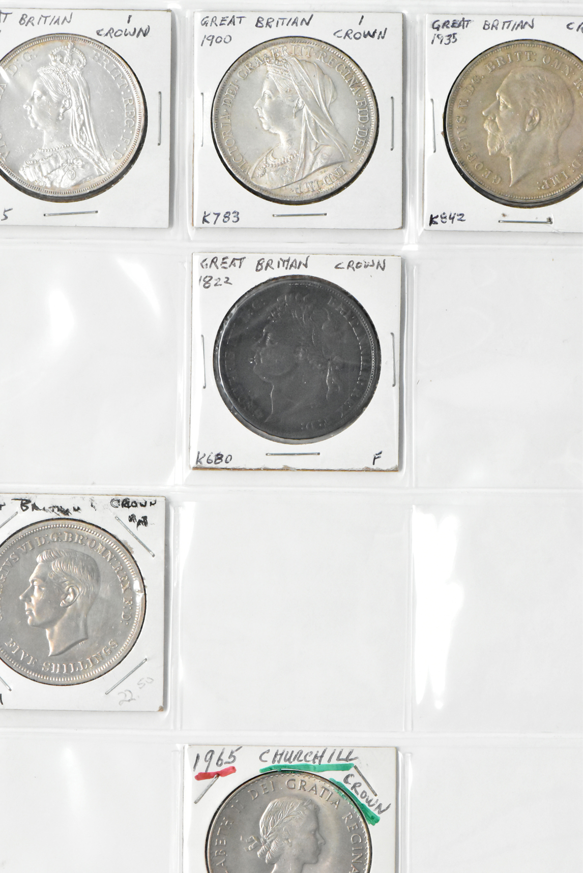 Great Britain - Large group of Great Britain coinage in a binder