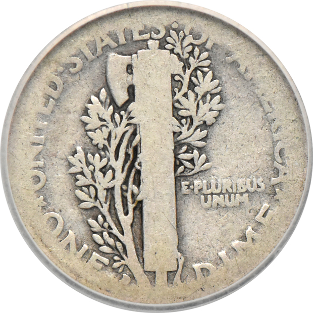 Complete collection of Mercury dimes in an album