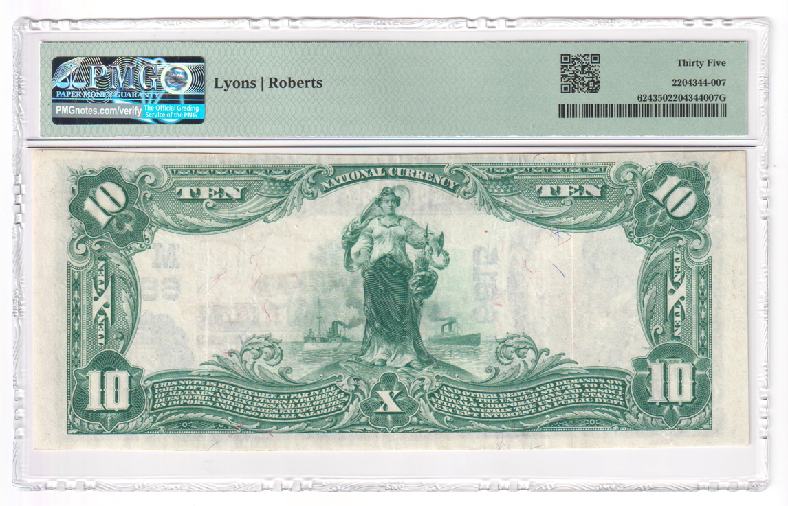 1902 $10 Blue Seal - Cairo, IL Charter #6815 - PMG VF-35