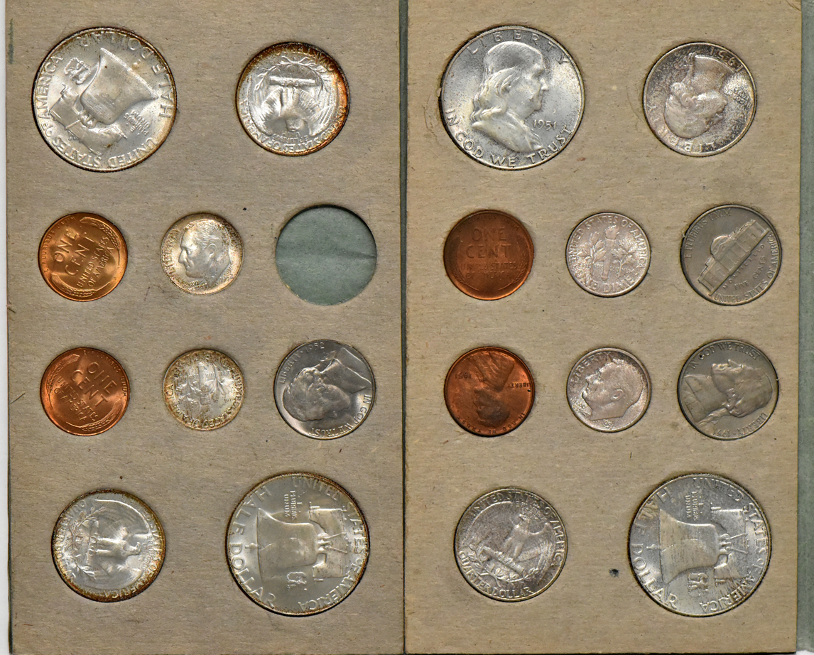 1951 and 1952 Mint Sets