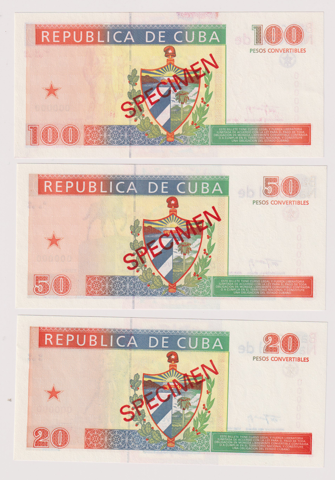 Cuba - Nine Specimen notes