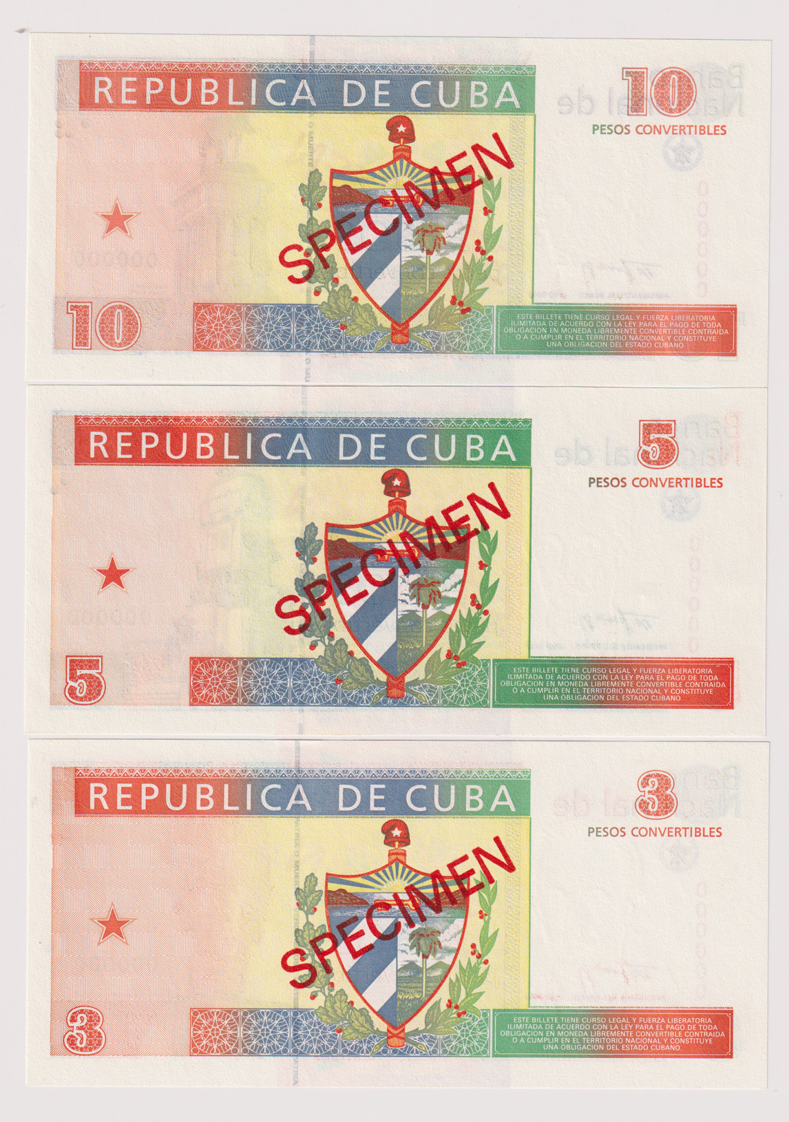 Cuba - Nine Specimen notes