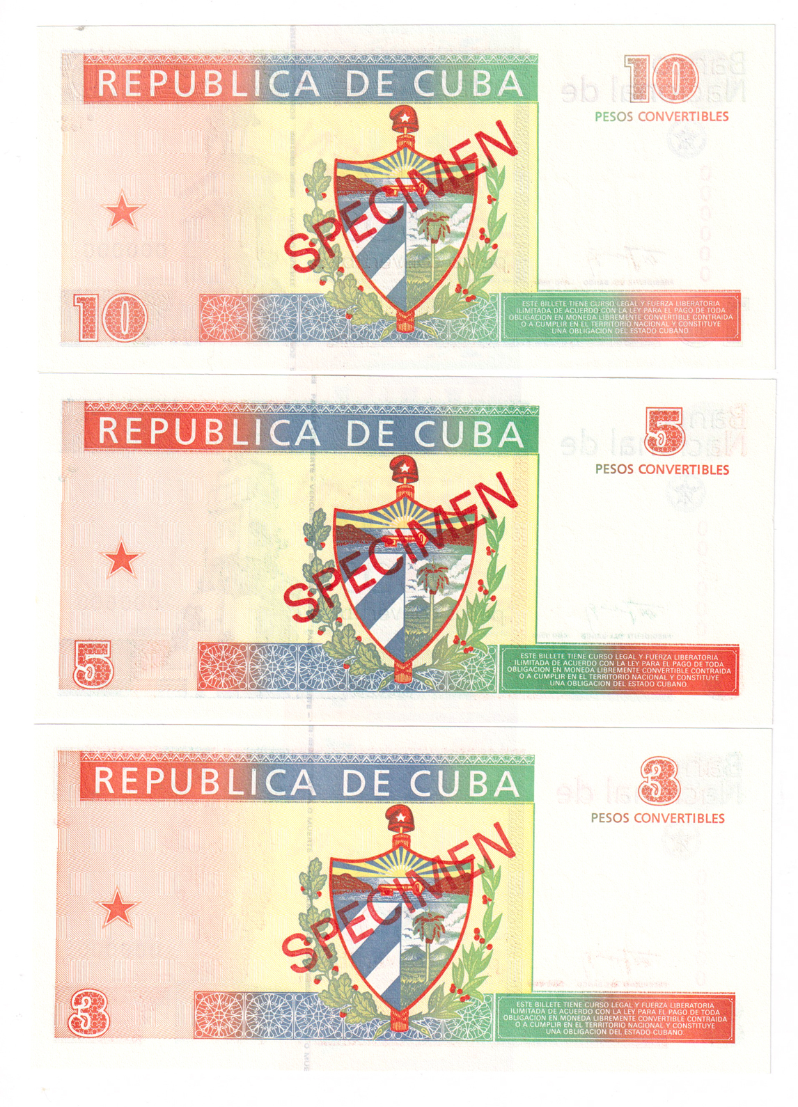 Cuba - Nine Specimen notes