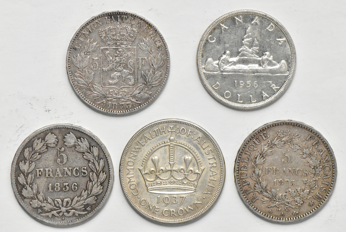 Multiple - Forty crown sized World coins