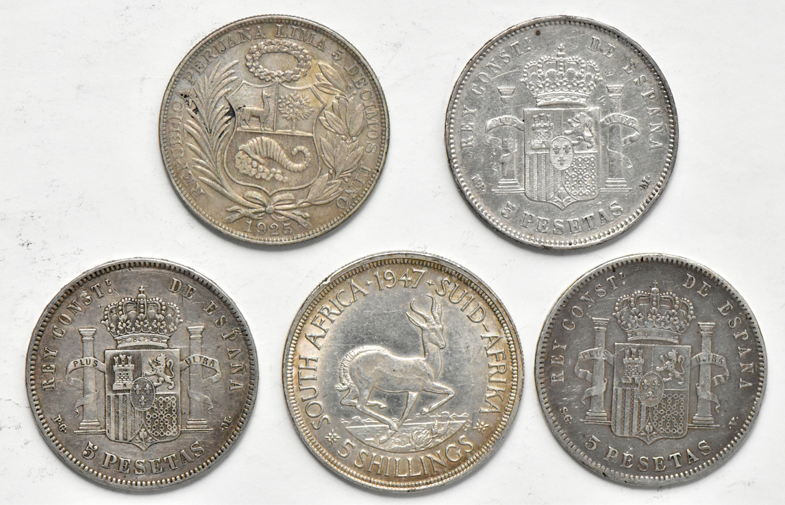 Multiple - Forty crown sized World coins