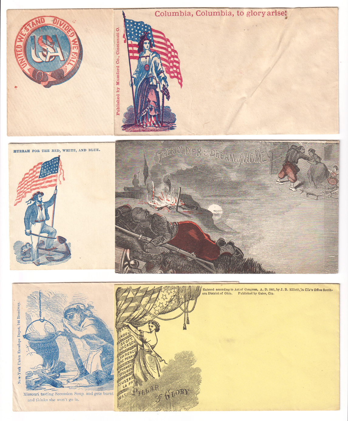 Almost complete collection of Civil War covers