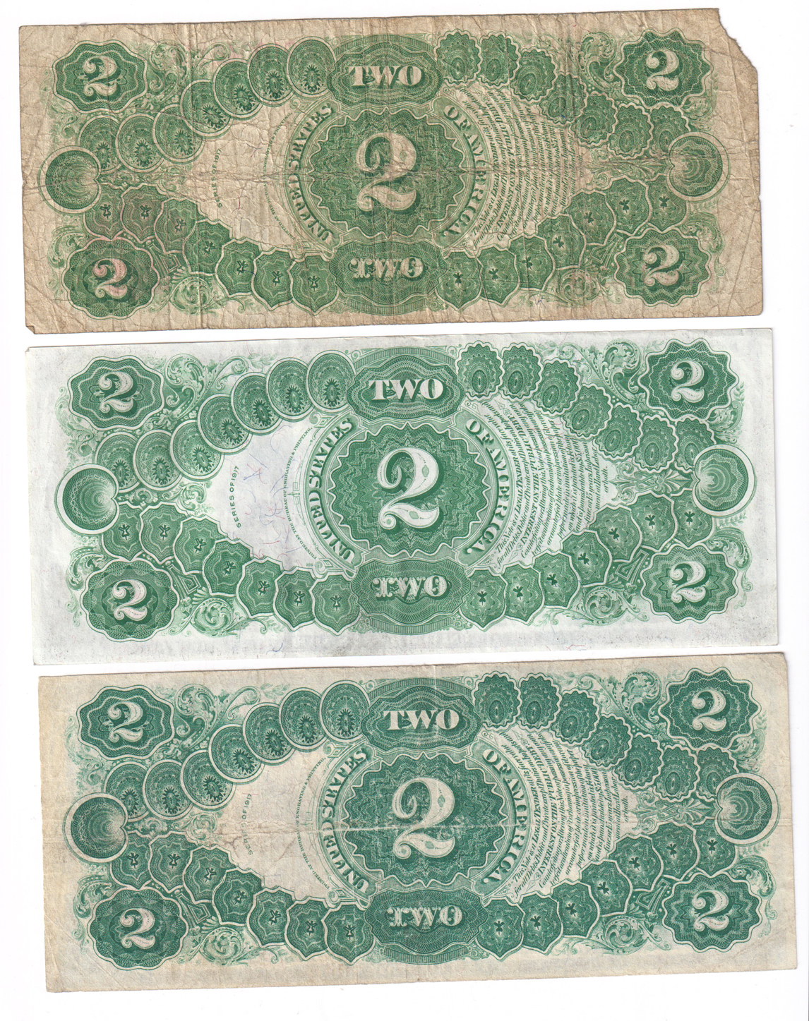 Collection of Large Size notes, Small Size notes, and a few National Bank Notes