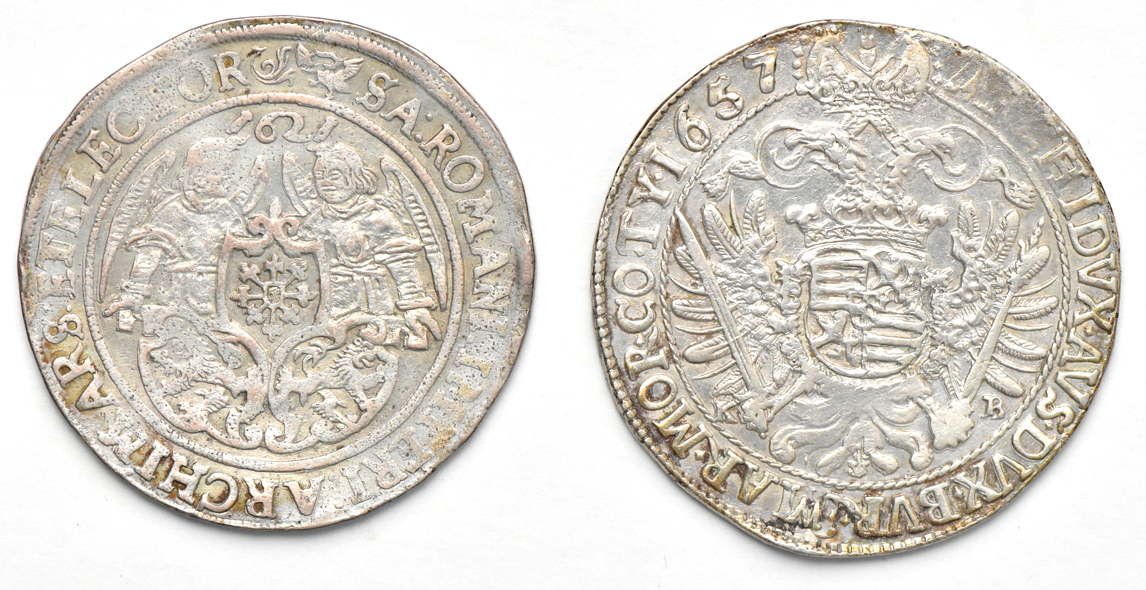 Multiple - 1621 German States Saxony thaler, and a 1657 Austria Thaler