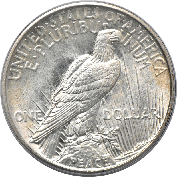 1921 Peace, High Relief PCGS MS-63