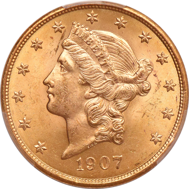 Two 1907 Liberty PCGS MS-64