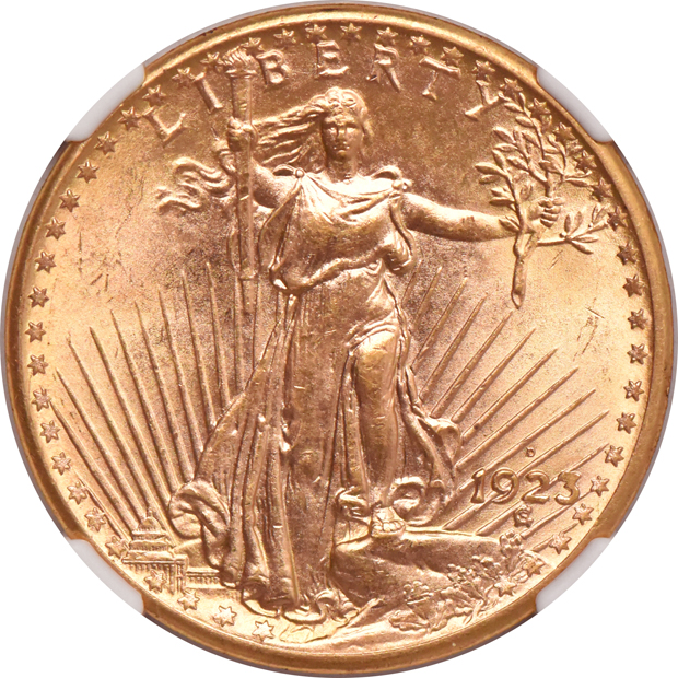 Three 1923-D NGC MS-64