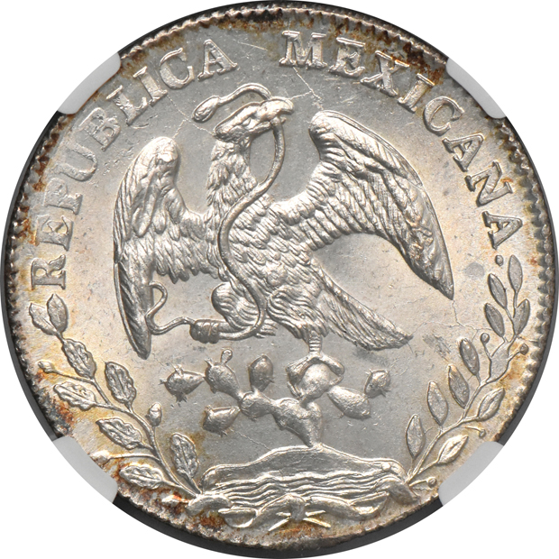Mexico - 1885-ZS 8 reales - NGC MS-65
