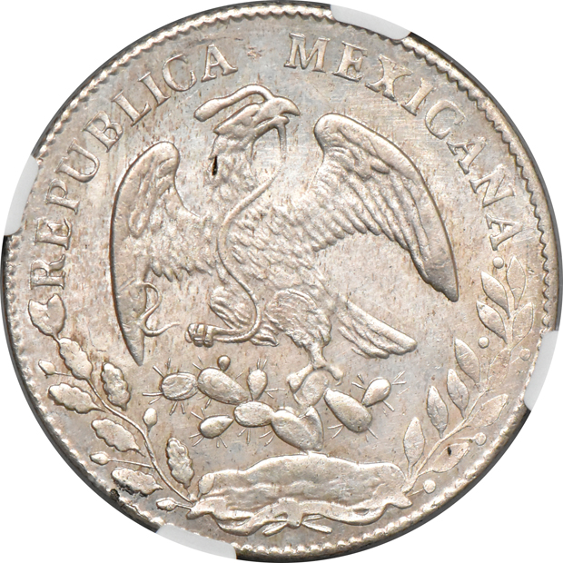 Mexico - 1861-C CE 8 reales - NGC MS-63