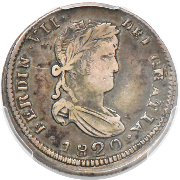 Multiple - Bolivia 1781-PTS PR 4 reales XF-40, and a Zacatecas 1820-S AG 2 reales VF-35, both PCGS