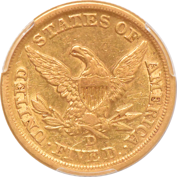 1853-D Medium D PCGS XF details/cleaned