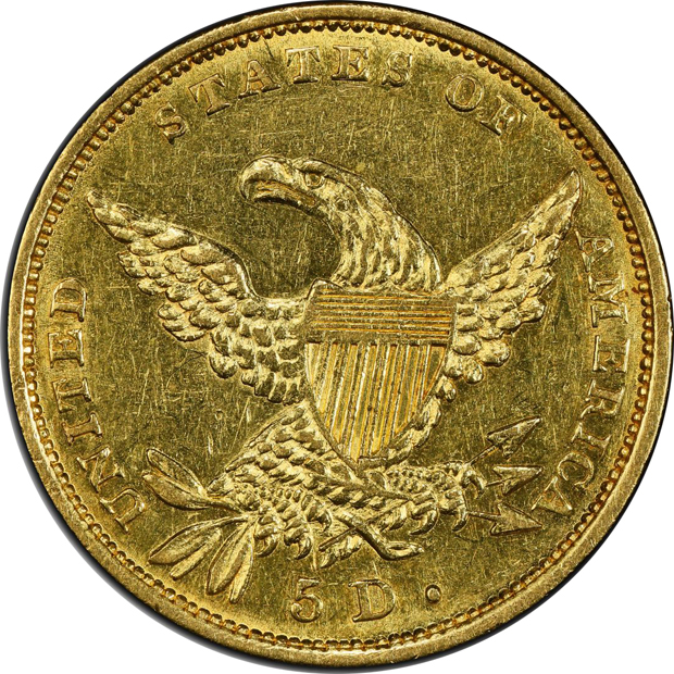 1834 Classic, PLain 4 PCGS AU-55