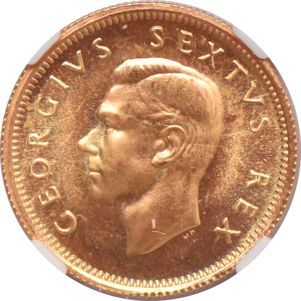 South Africa - 1952 1/2 pound PR-67, and a 1952 pound PR-65, both NGC