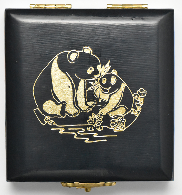 China - 1987 1oz platinum Panda 100 yuan - double sealed with certificate