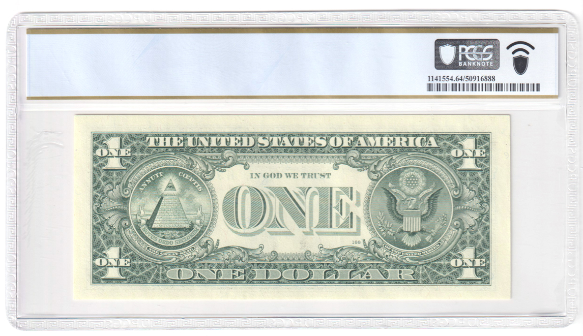 1995 $1 St. Louis Fr# 1922-H - PCGS ChCU-64 PPQ Serial Number H33333333E