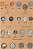 Canada - Forty-three coin Elizabeth II type set in a Dansco album