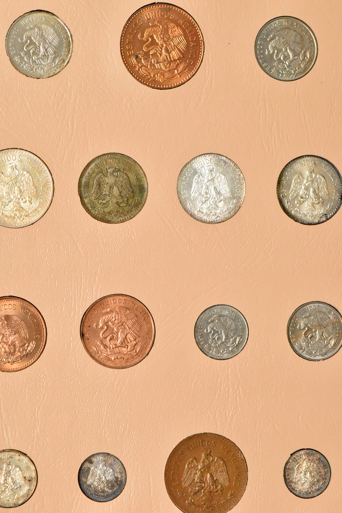 Mexico - Complete 106 type set through 1972 in a Dansco album