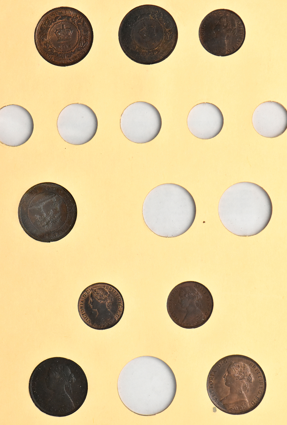 British North America - Collection of 29 different coins in a Library of Coin Vol. 68 album