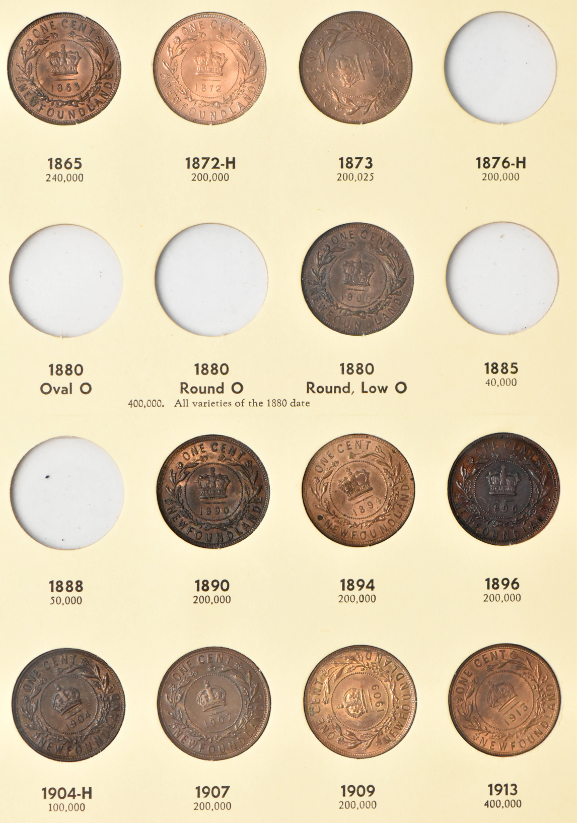 British North America - Collection of 29 different coins in a Library of Coin Vol. 68 album