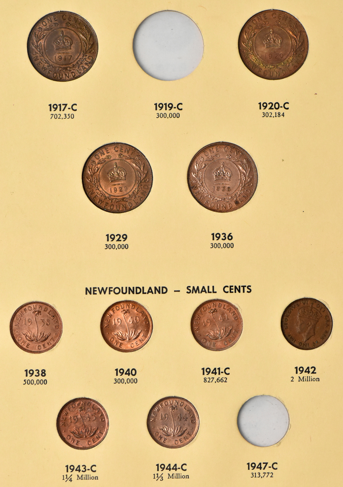 British North America - Collection of 29 different coins in a Library of Coin Vol. 68 album