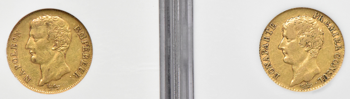 France - Four 20 francs certified by NGC
