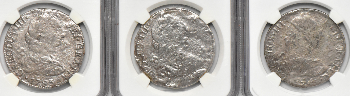 Mexico - Five NGC certified El Cazador recovery coins