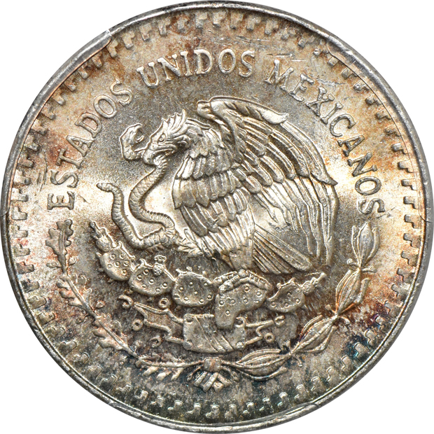 Mexico - One 1982 and two 1987-Mo DDO 1 onza - MS-64, MS-65, and MS-66, all PCGS