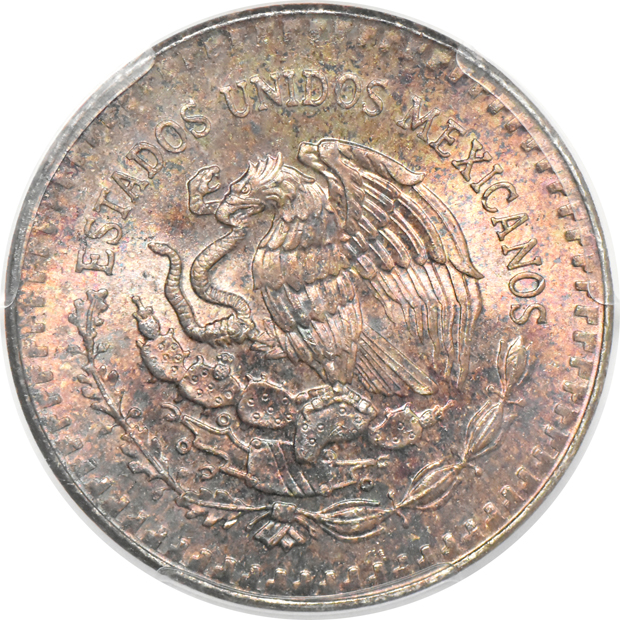 Mexico - One 1982 and two 1987-Mo DDO 1 onza - MS-64, MS-65, and MS-66, all PCGS