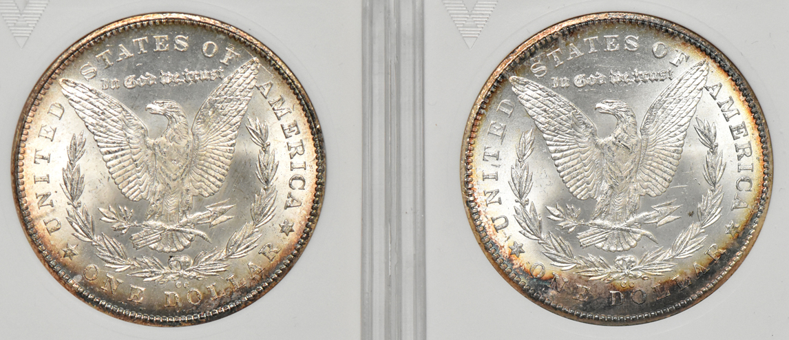 Four 1878-CC ANACS MS-64