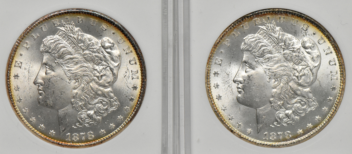 Four 1878-CC ANACS MS-64