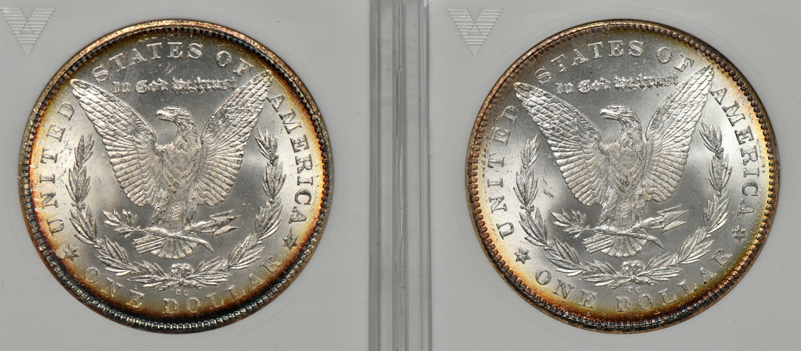 Four 1878-CC ANACS MS-64