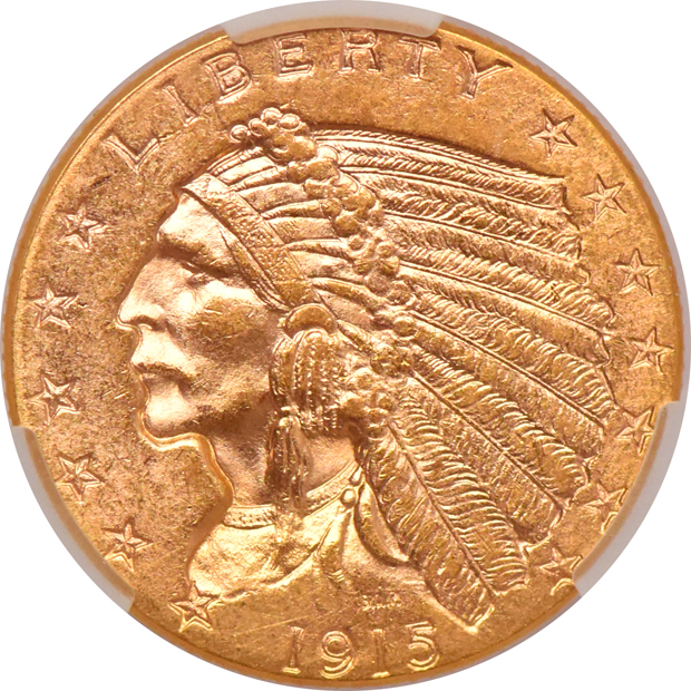 1911, 1913, and 1915, all CACG MS-62