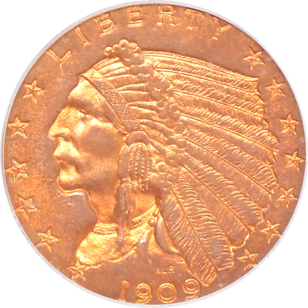 1908 MS-62, 1909 MS-62, and 1912 MS-61, all PCGS