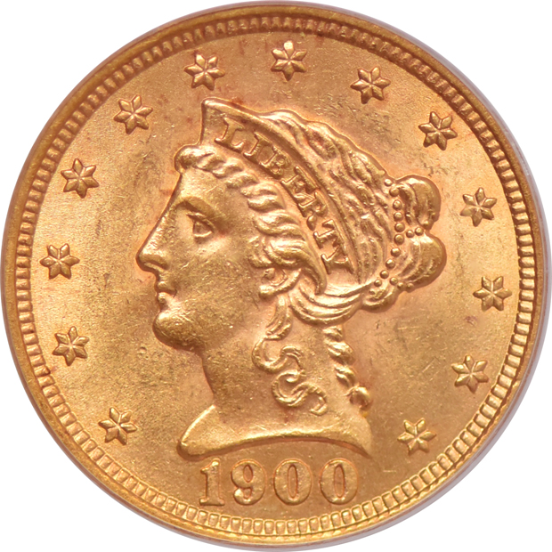 1900, 1907, and 1907/7 (not designated) all PCGS MS-62