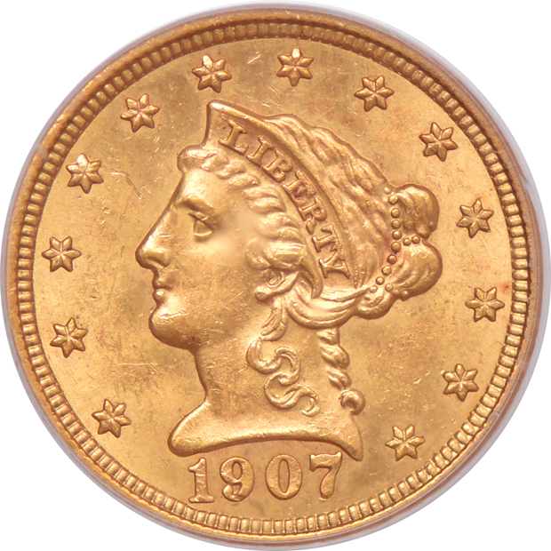 1900, 1907, and 1907/7 (not designated) all PCGS MS-62