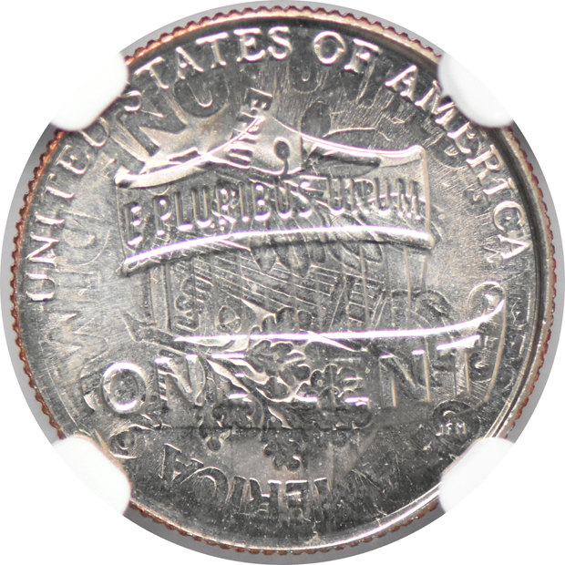 Error - 2015 Lincoln cent struck on a struck Roosevelt dime