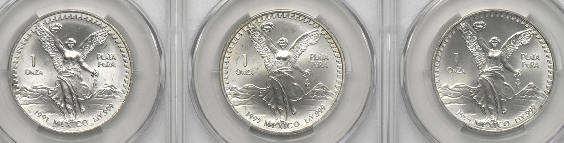 Mexico - Thirteen 1 onza - all CACG
