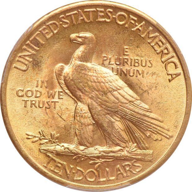 1899 Liberty eagle, and a 1932 Indian eagle, both PCGS MS-63